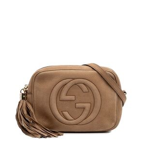 Gucci Tan Leather Crossbody Bag